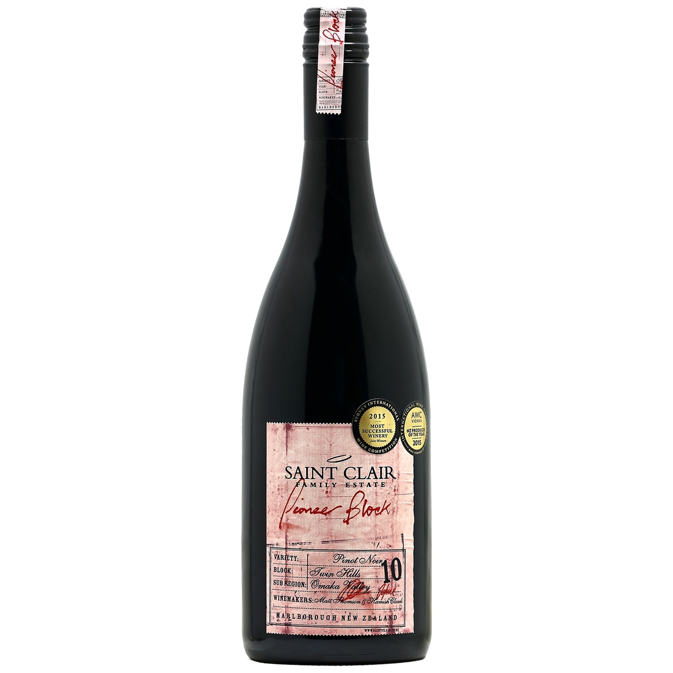 

Вино Saint Clair Pinot Noir Pioneer красное сухое 13% 0,75л
