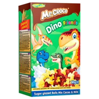 Zolote Zerno Dino Chocolate-Milky Cereal Breakfast 80g