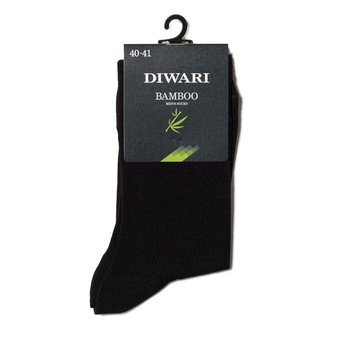 Diwari Bamboo Black Men's Socks 25s - buy, prices for NOVUS - photo 1