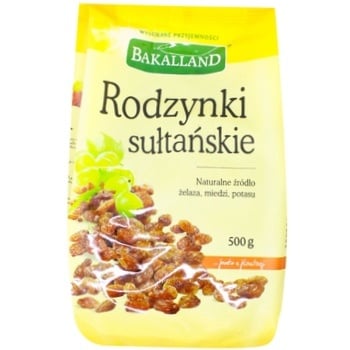 Bakalland Sultana Raisins 500g - buy, prices for METRO - photo 1