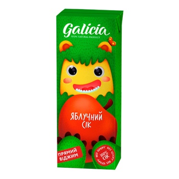 Galicia apple juice 200ml - buy, prices for Vostorg - photo 1