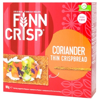 Сухарі Finn Crisp Мультизернові з коріандром 180г - купити, ціни на МегаМаркет - фото 2