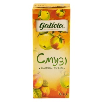 Galicia Apple-Peach smoothie 200ml - buy, prices for COSMOS - photo 2