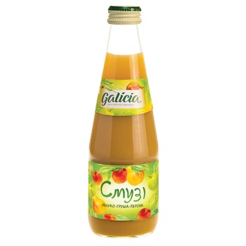 Galicia Smoothie apple-pear-peach juice 0.3l - buy, prices for METRO - photo 1