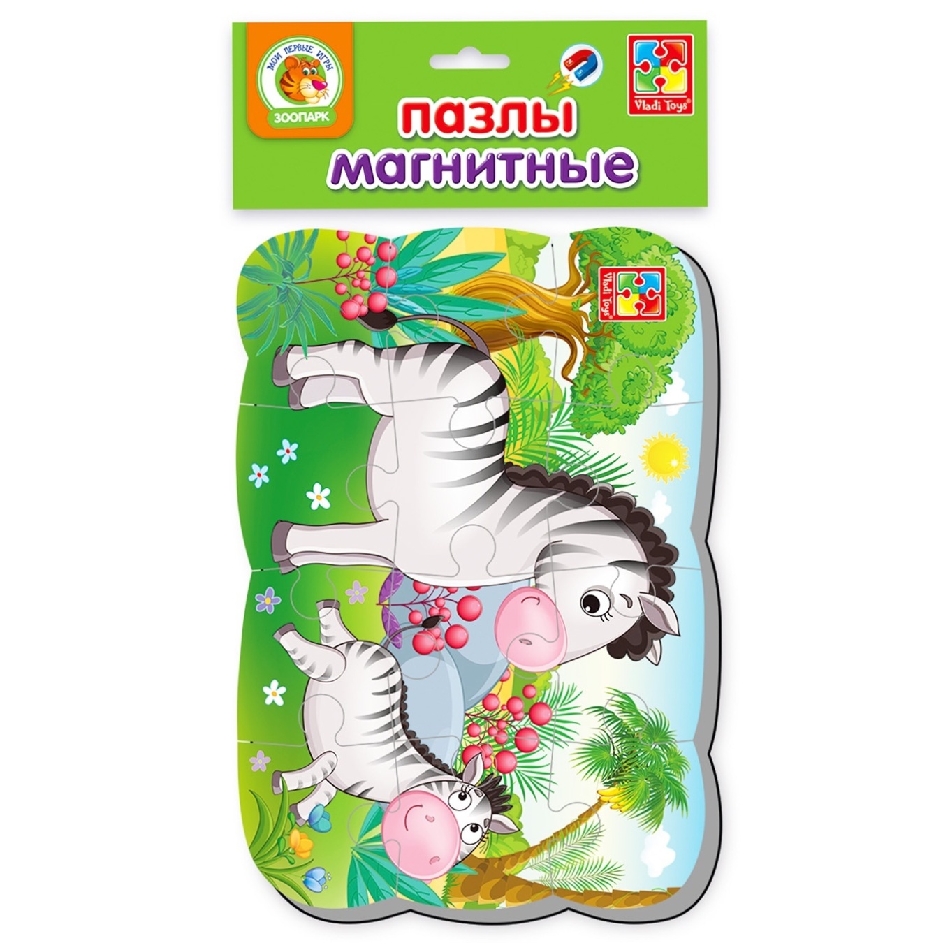 

Пазл магнитный Vladi Toys Зебрики