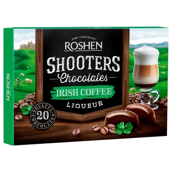 Цукерки шоколадні Roshen Shooters Irish Coffee 150г - купити, ціни на NOVUS - фото 1