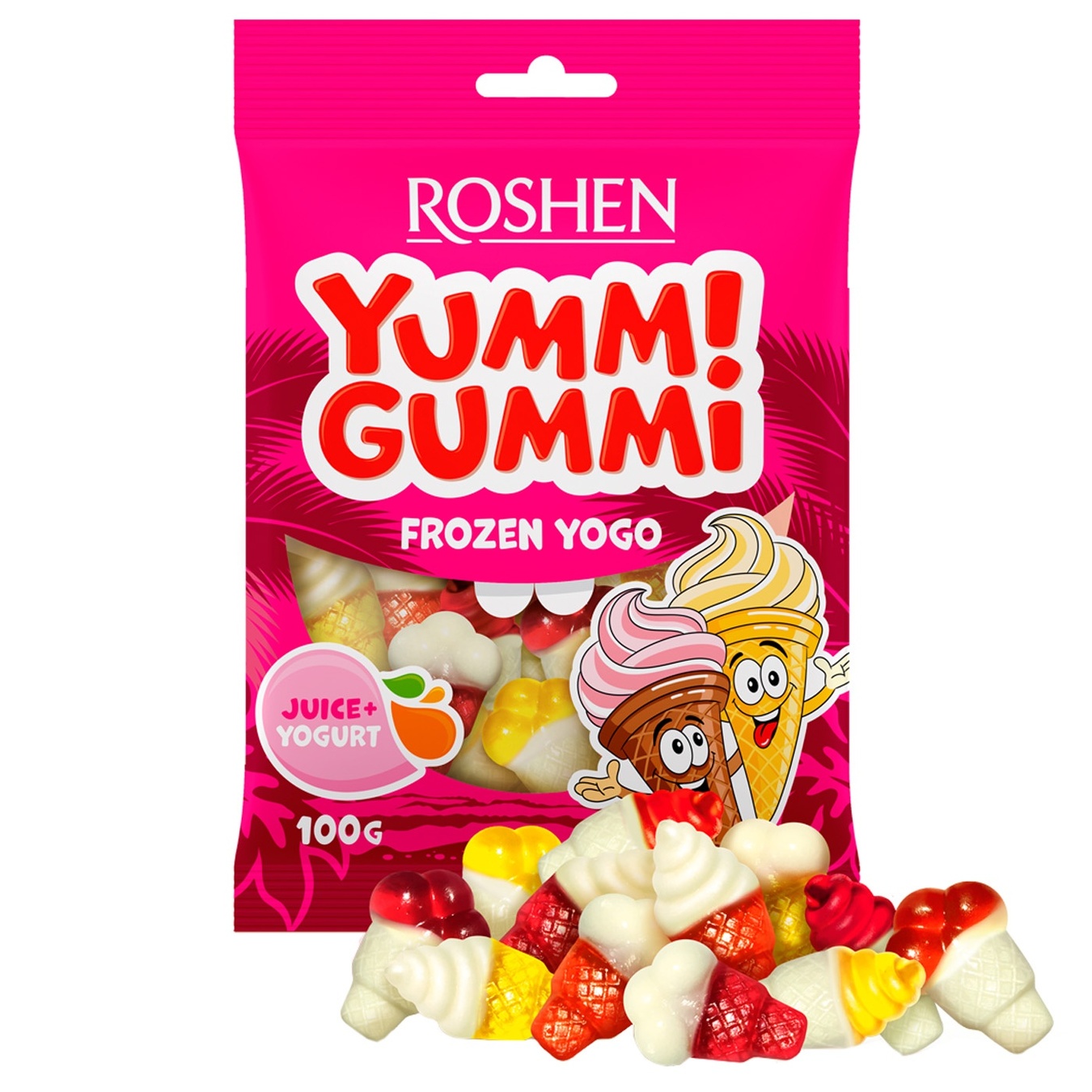 

Конфеты желейные Roshen Yummi Gummi Frozen Yogo 100г