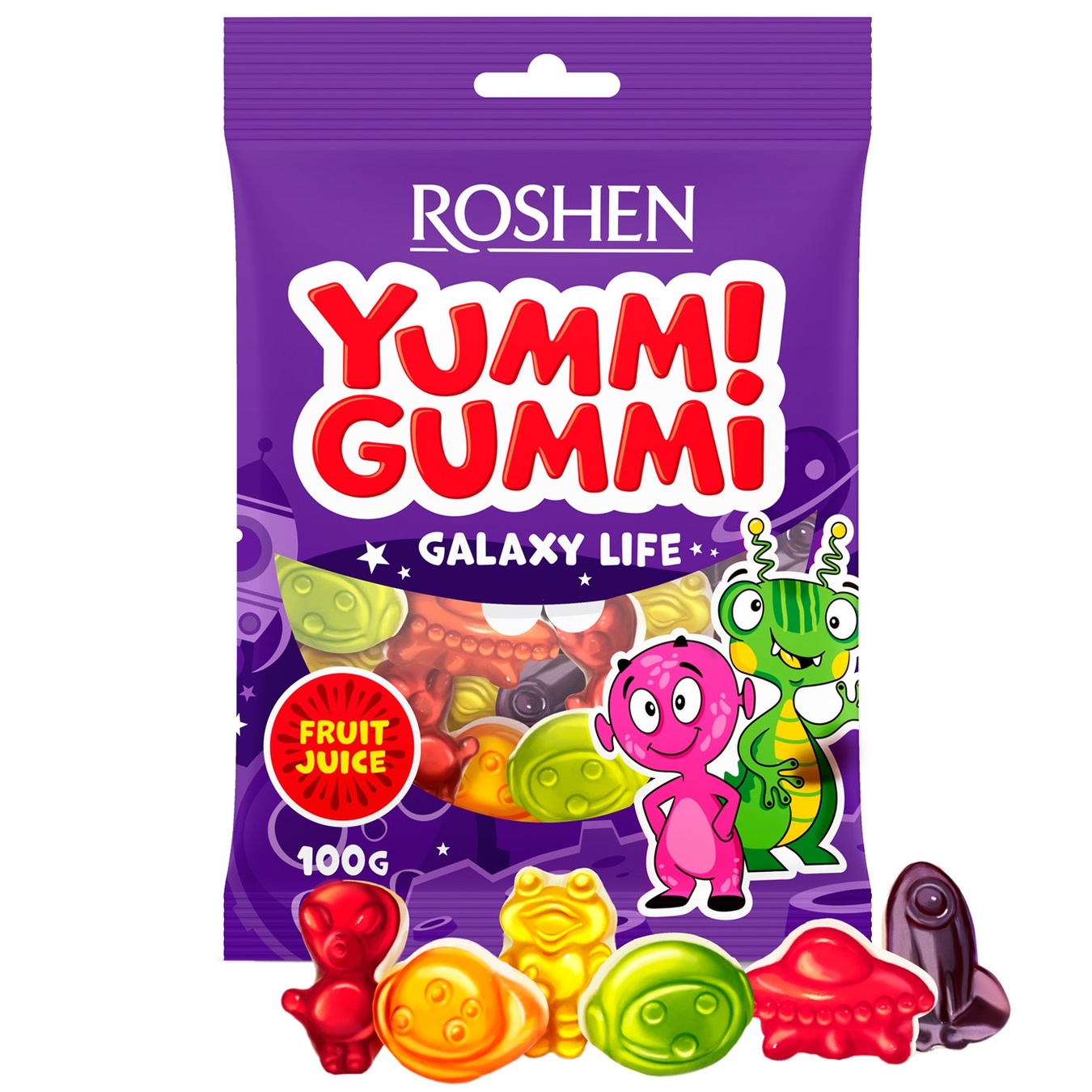 

Конфеты желейные Roshen Yummi Gummi Galaxy Life 100г
