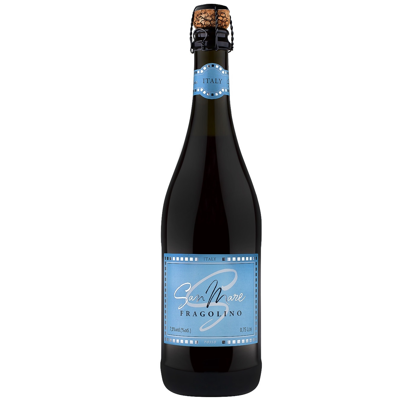 

Вино игристое San Mare Fragolino красное сладкое со вкусом клубники 7,5% 0,75л