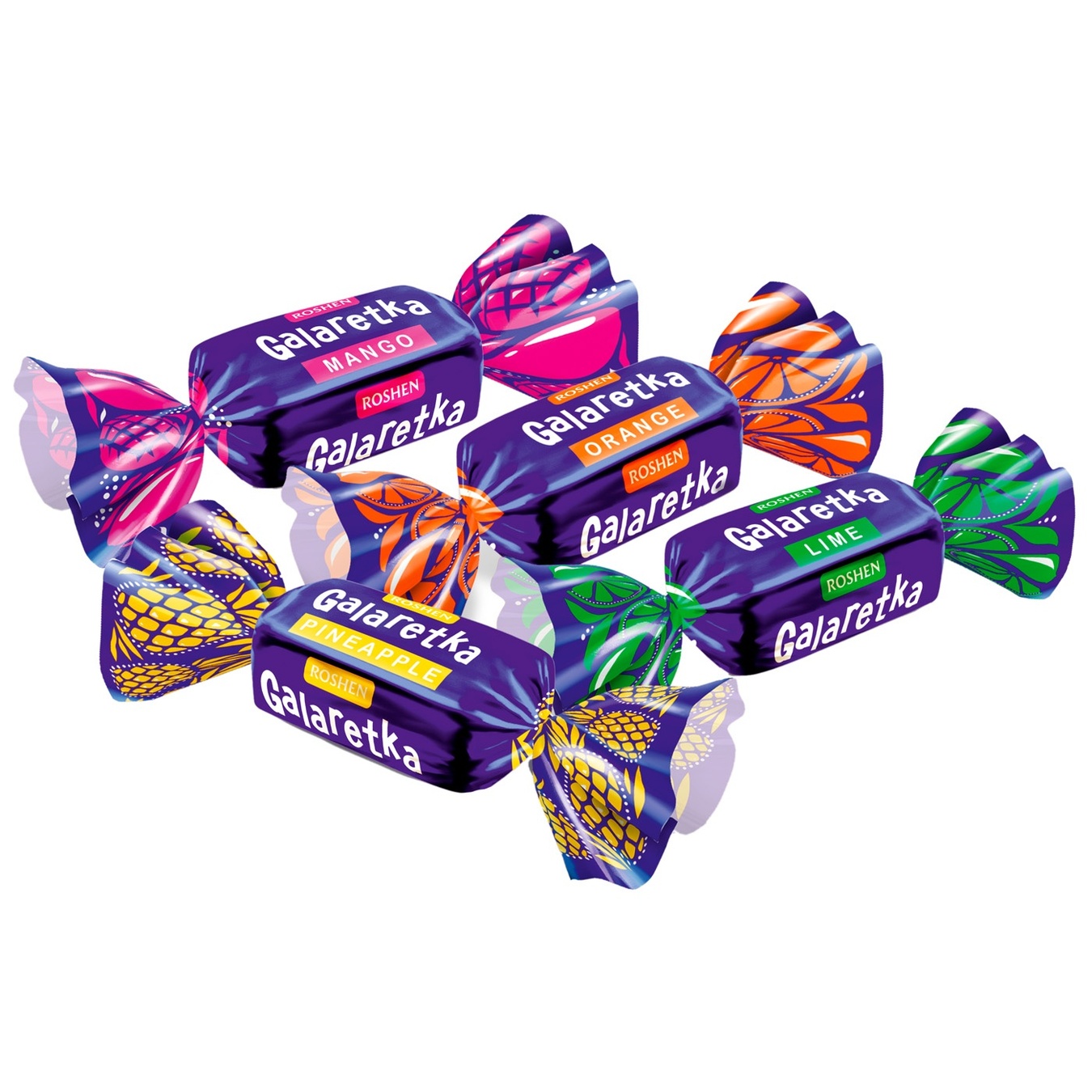 

Конфеты Roshen Galaretka микс весовые