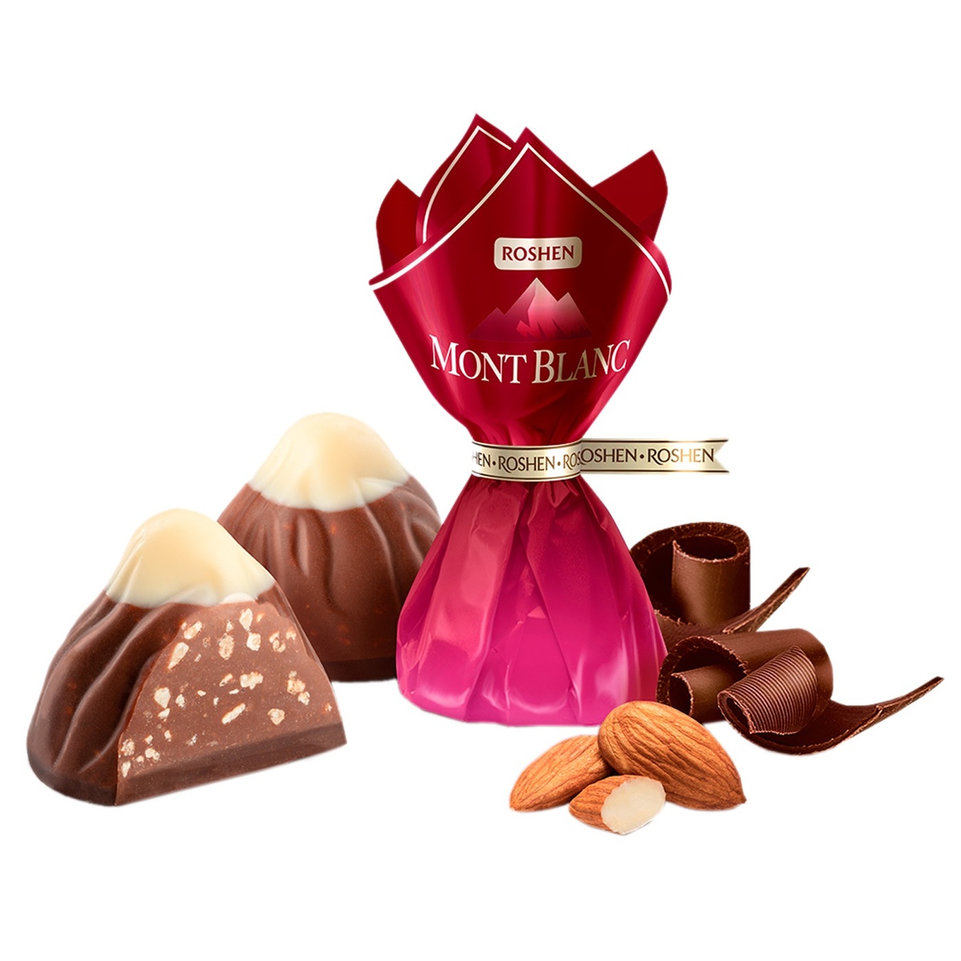 

Конфеты Roshen Монблан с карамелизированным миндалем