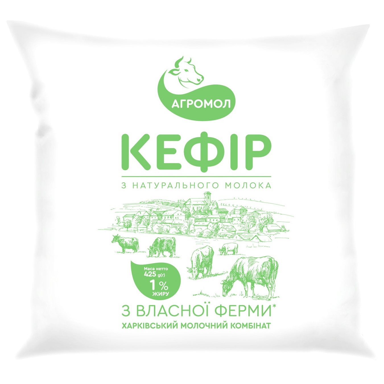 

Кефир Агромол 1% 425г