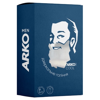 Arko Men Cool Shaving Gel 200ml + Shower Gel and Shampoo 2in1 260ml Gift Set - buy, prices for Auchan - photo 1