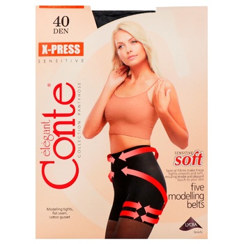 Колготи жіночі Conte X-Press 40ден р.5 Nero - купити, ціни на - фото 2