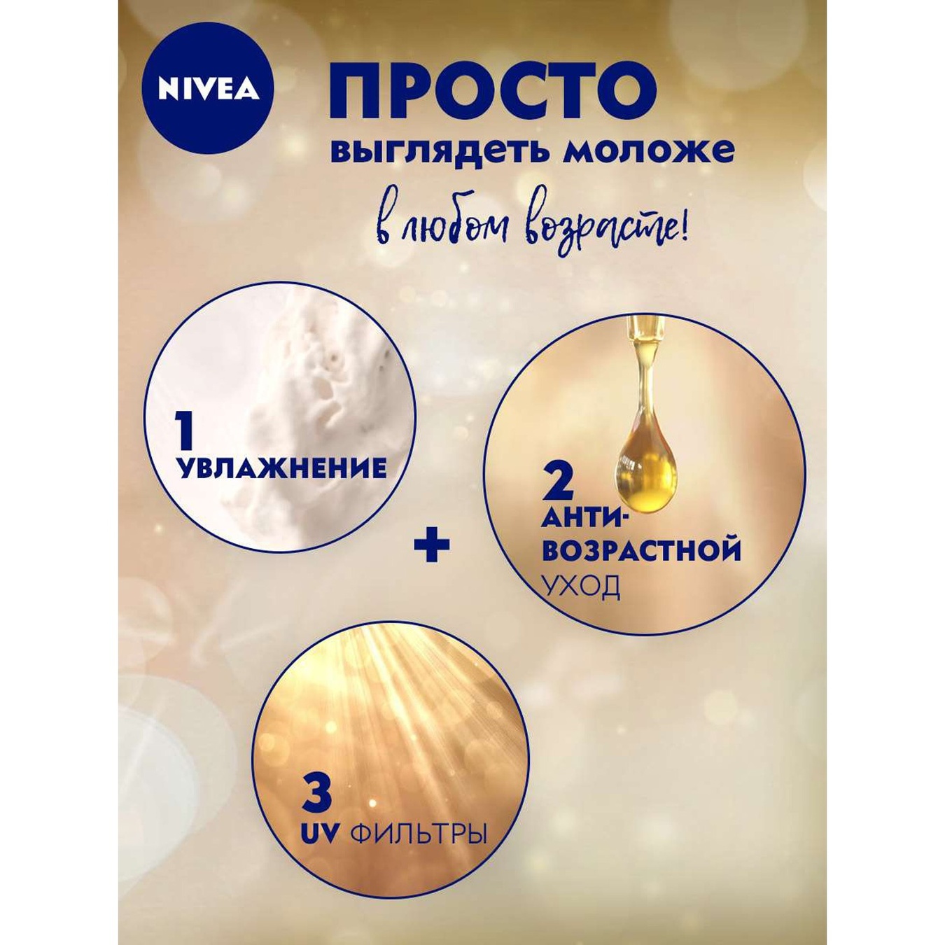 

Крем для лица Nivea Энергия молодости 55+ дневной 50мл