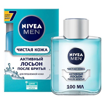 Лосьон після гоління Nivea Активний Чиста шкіра 100мл - купити, ціни на METRO - фото 2