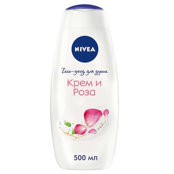 Гель-догляд для душу Nivea Троянда та мигдалева олія 500мл