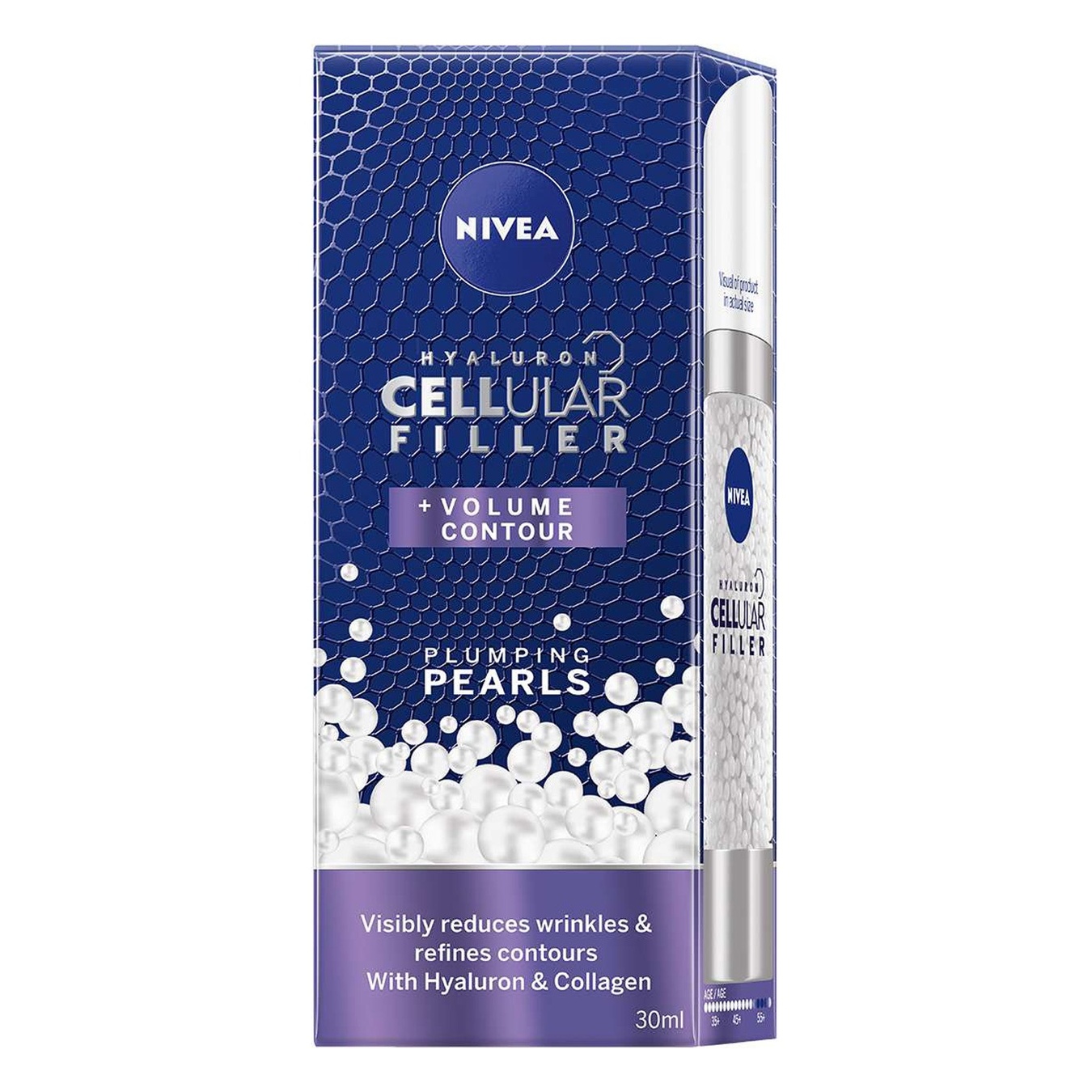 

Гель-сыворотка для лица Nivea Hyaluron Cellular Омолаживающие жемчужины 30мл