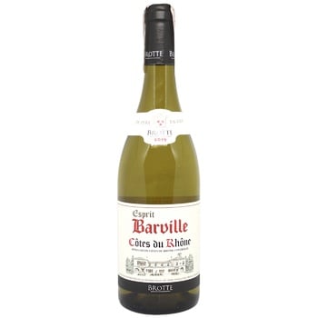 Вино Brotte S.A.Cotes du Rhone Esprit Barville Blanc белое сухое 14% 0,75л - купить, цены на ULTRAMARKET - фото 1