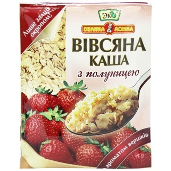 Каша овсяная Эко со сливками и клубникой 41г - купить, цены на ЕКО Маркет - фото 1