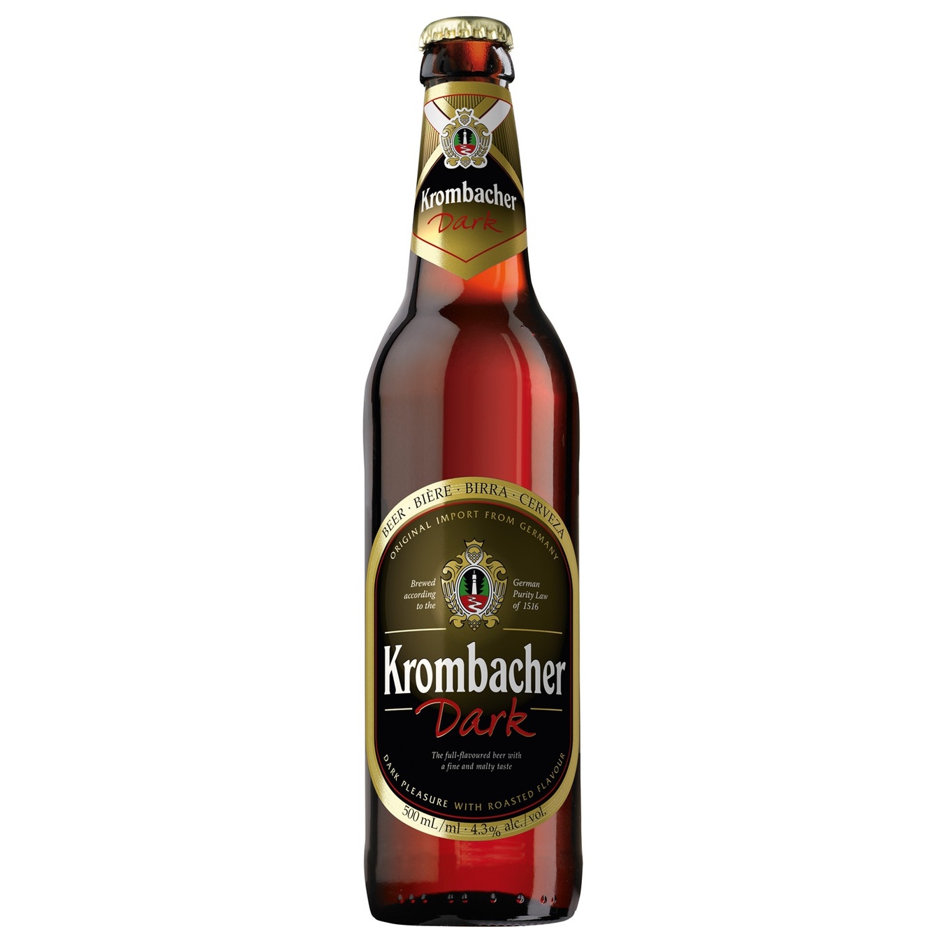 

Пиво Krombacher Dark 4,3% 500мл