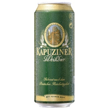 Пиво Kapuziner Weisbier 5.4% 0,5л - купить, цены на ULTRAMARKET - фото 1