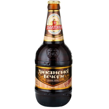 Poltava Dykanski vechory dark beer 5% 0.5l - buy, prices for NOVUS - photo 1