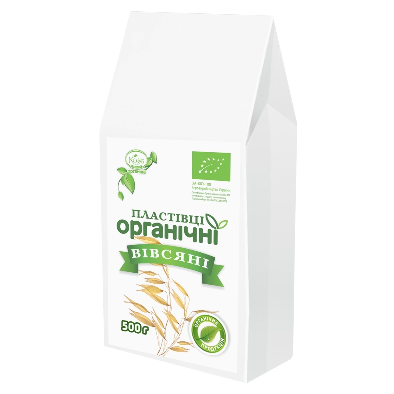 

Хлопья Козуб продукт овсяные органические 500г