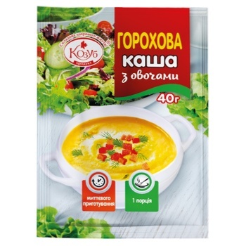 Каша горохова Козуб з овочами 40г