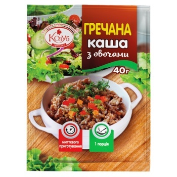 Каша гречана Козуб з овочами 40г