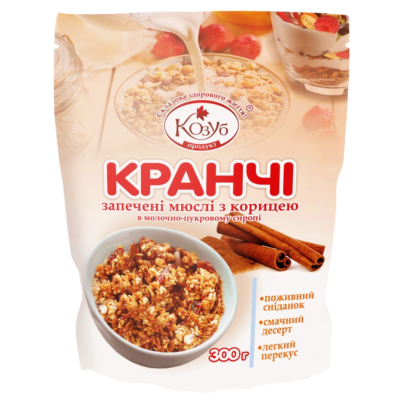 

Кранчи Козуб с корицей 300г