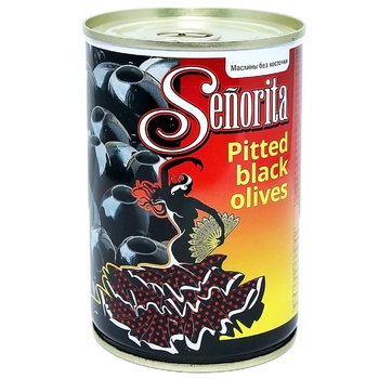 Senorita Pitted Black Olives 420g - buy, prices for EKO Market - photo 1