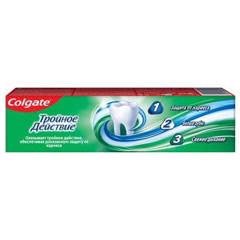 Colgate Triple Action Mint Toothpaste 150ml - buy, prices for NOVUS - photo 3