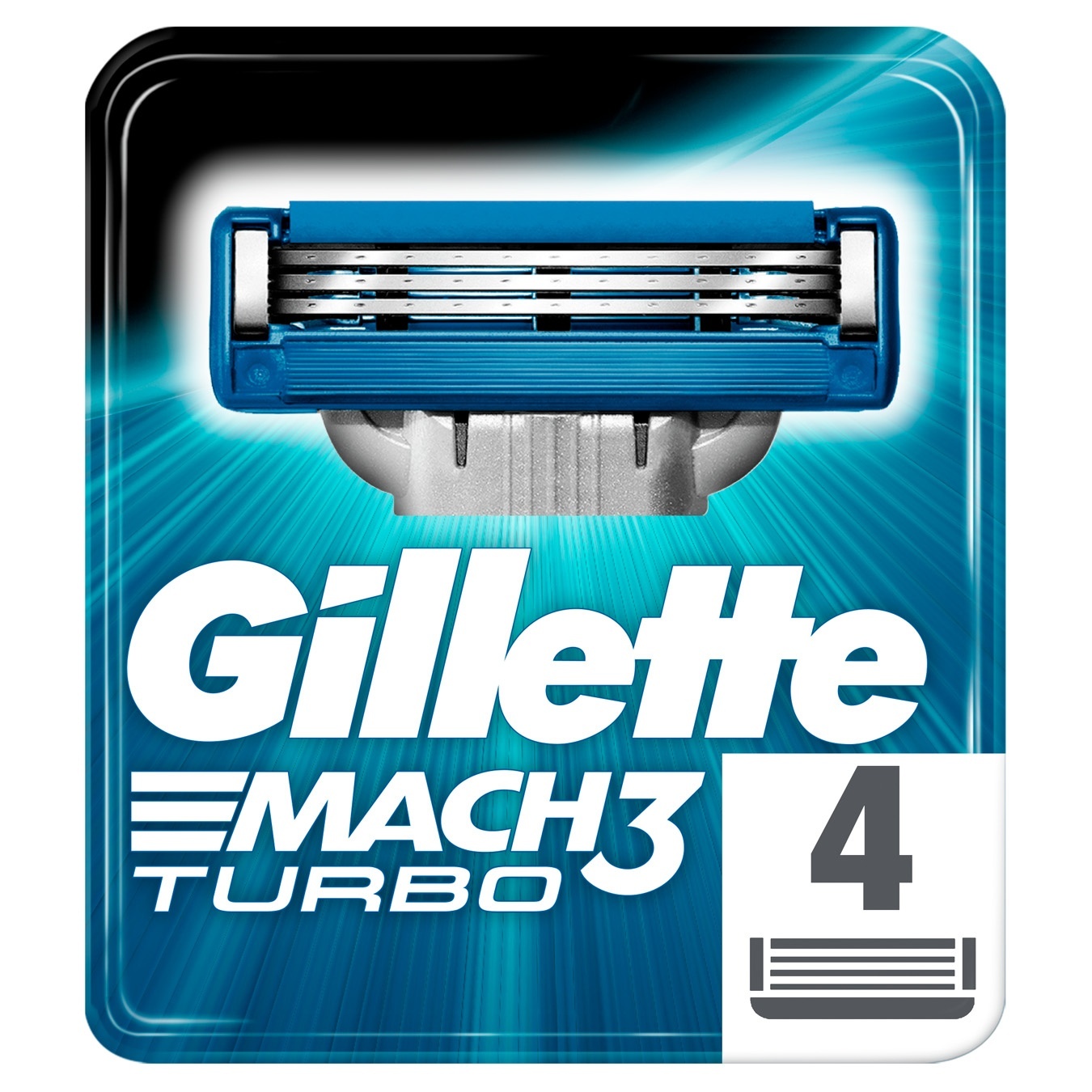 

Картриджи для бритья Gillette Mach 3 Turbo сменные 4шт