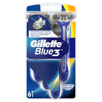 Бритвы одноразовые Gillette Blue3 6шт