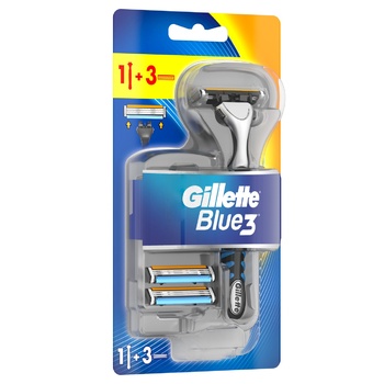 Gillette Blue3 with 3 Replaceable Cartridges Razor - buy, prices for MegaMarket - photo 6