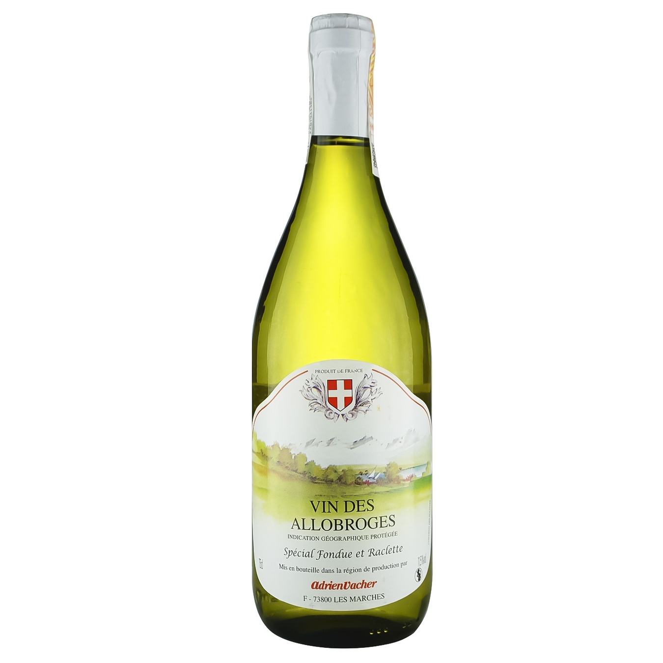 

Вино Adrien VacherI Allobroges Croix de Savoie белое сухое 11,5% 0,75л