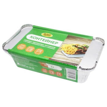 Dobryi Zvychai Aluminum Disposable Container 900ml 3pcs - buy, prices for EKO Market - photo 2