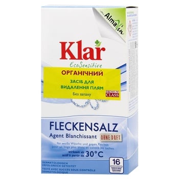 Klar Eco Sensitive Organic Stain Remover 400g - buy, prices for Za Raz - photo 1