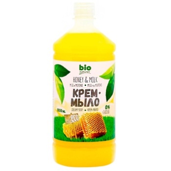 Крем-мыло Bio Naturell Мед с молоком 1л - купить, цены на МегаМаркет - фото 1