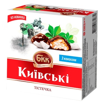 BKK Kyiv Cakes with Coconut 200g - buy, prices for Auchan - photo 1