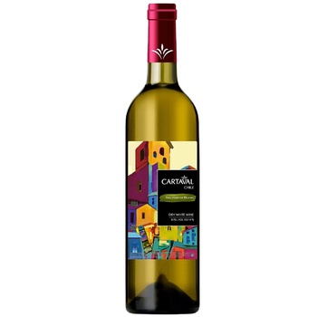 Cartaval Sauvignon Blanc white dry wine 0.75l - buy, prices for NOVUS - photo 1