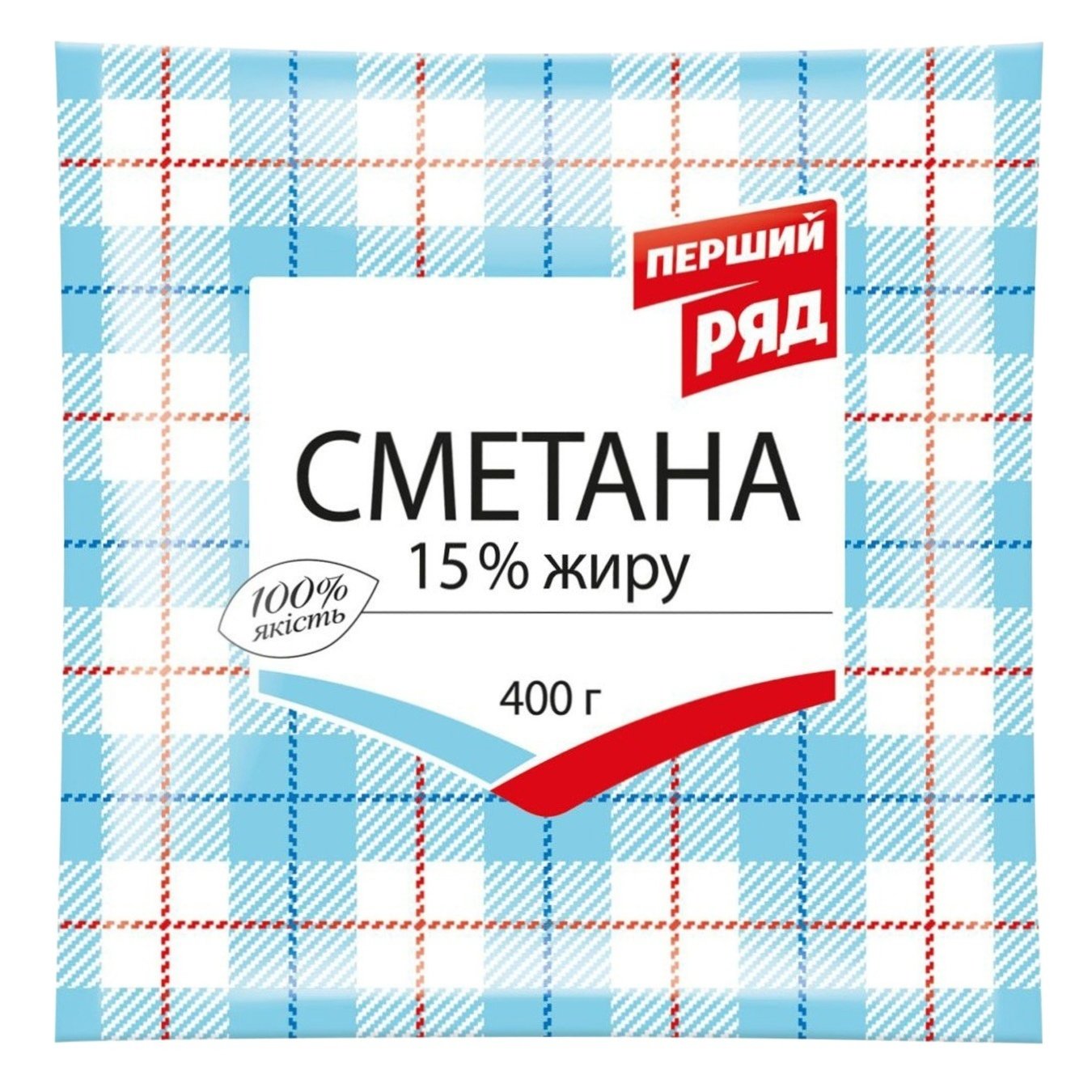 

Сметана Перший Ряд 15% 400г