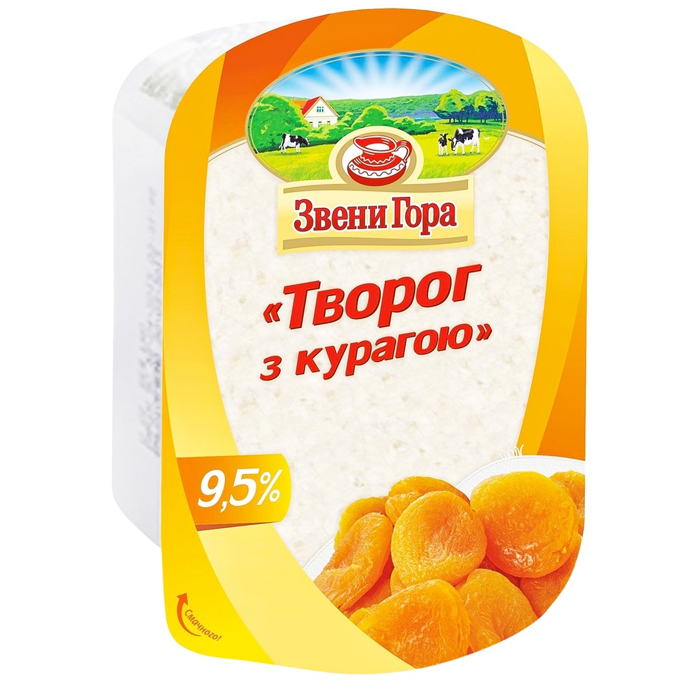 

Творог Звени Гора с курагой 9.5% 200г