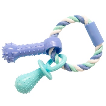 GimDog Dent Plus 80784 Rope-Ring with Spikes Toy 15cm - buy, prices for Vostorg - photo 1