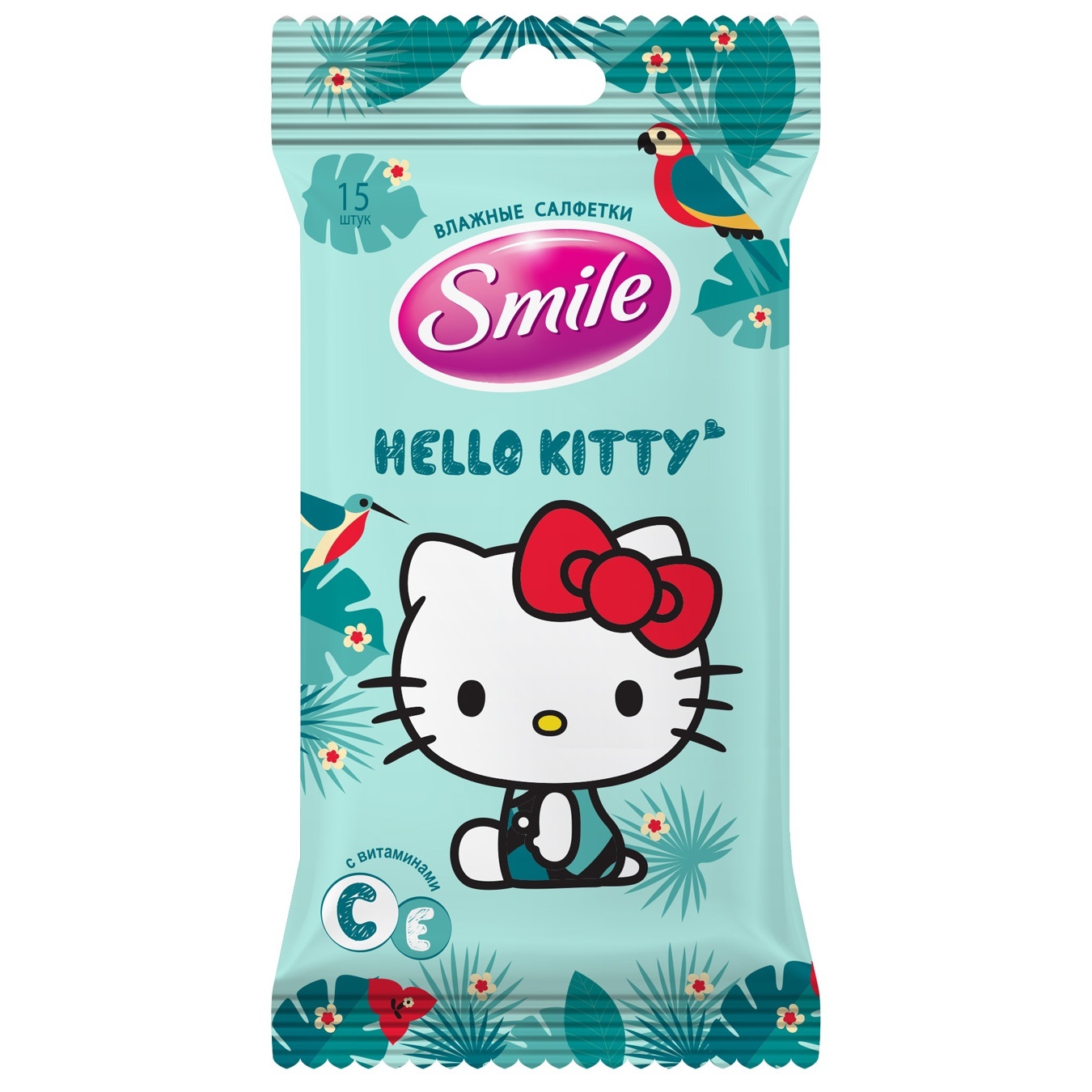 

Салфетки влажные Smile Hello Kitty 15шт