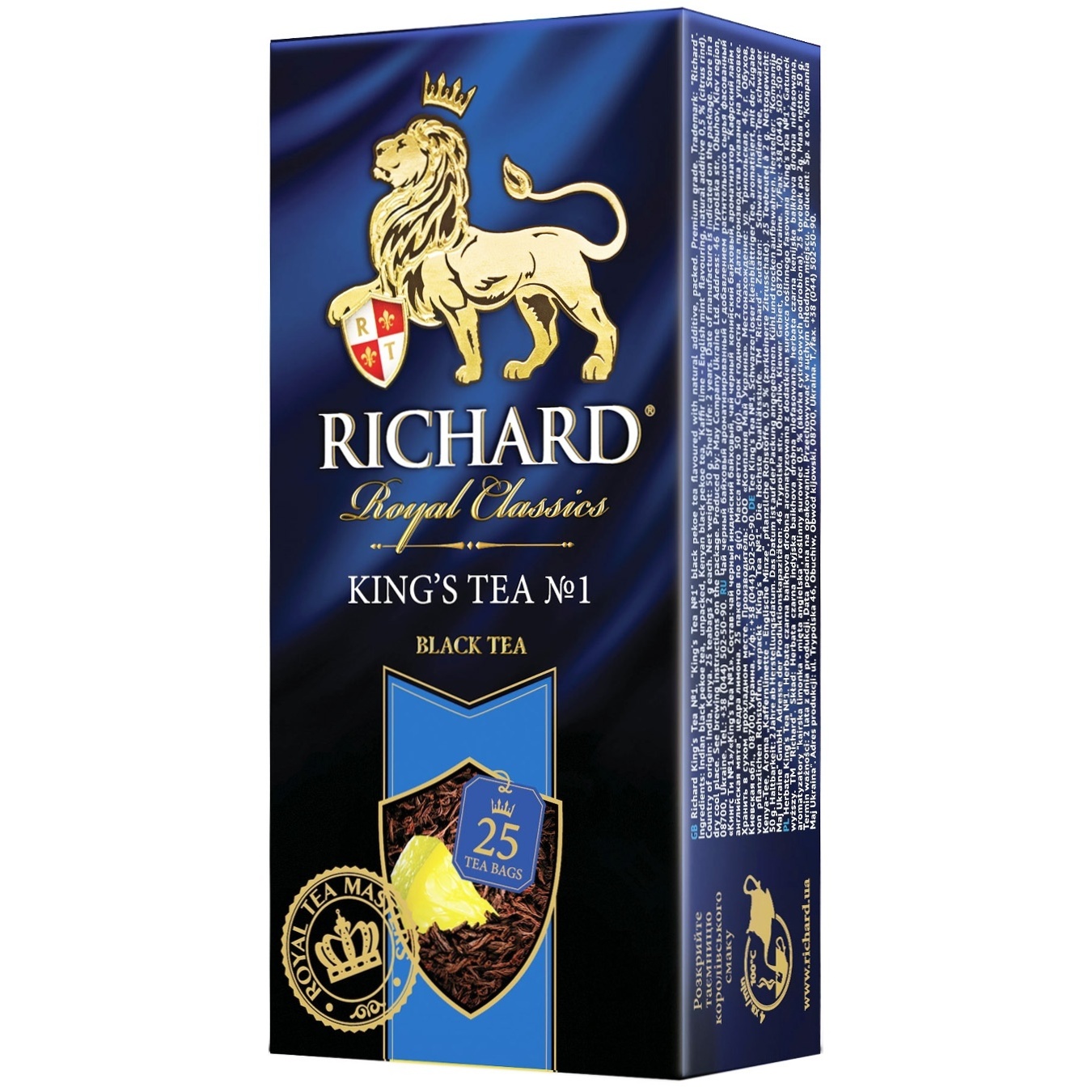 

Чай чорний Richard King's Tea №1 в пакетиках 25шт*2г