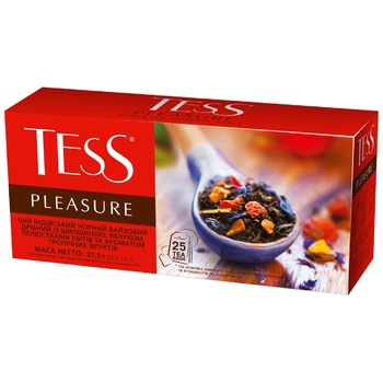 Tess Pleasure Black Tea in Bags 1.5g x 25pcs - buy, prices for NOVUS - photo 3