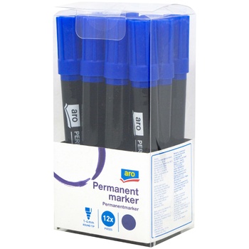 Aro Blue Permanent Marker 12pcs - buy, prices for METRO - photo 1