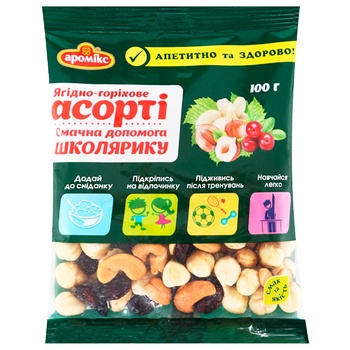 Ягодно-ореховое ассорти Аромикс Школьник 100г